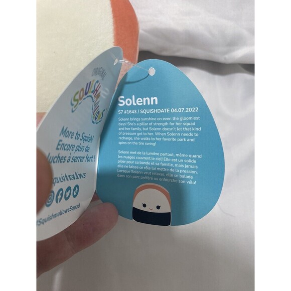 Squishmellows Solenn Plush Multicolor Soft Squishy Stuffed Toy 8 Inch X 6 Inch - Picture 10 of 12